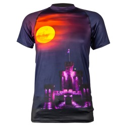 Tower of Refuge under Blood Moon -  Sports Top - TM SS 343